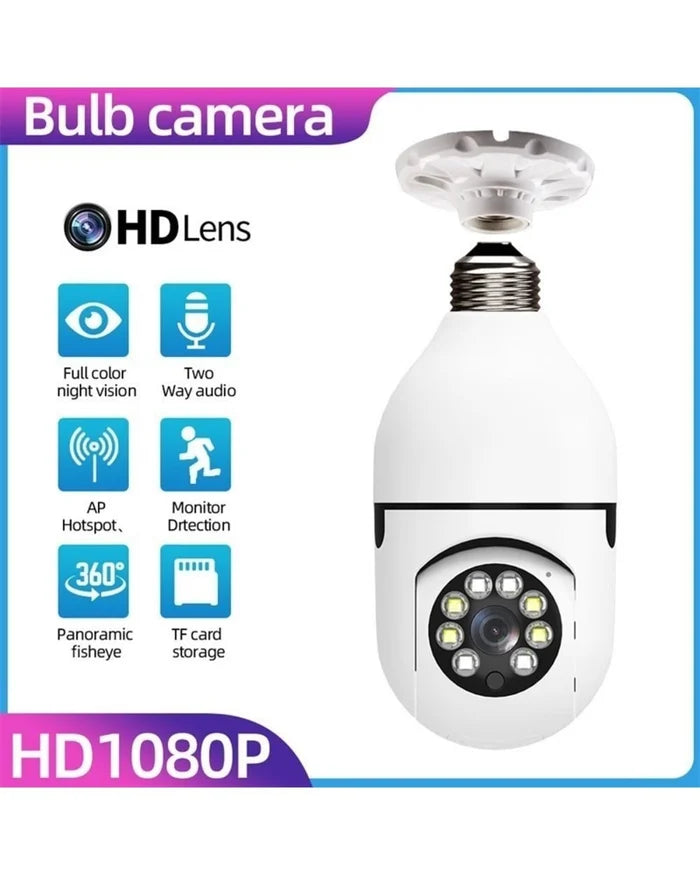 360° WiFi Bulb Security Camera