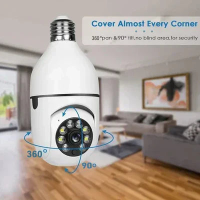 360° WiFi Bulb Security Camera